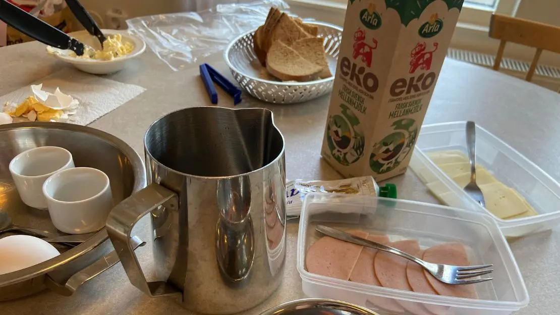 Frukostbord.