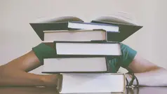 Böcker på hög