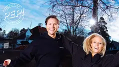 Viktor och Carolina hoppar och ser glada ut. Generation Peps logotyp i väånstra hörnet.